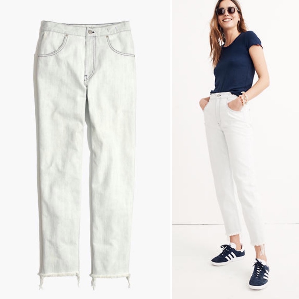 Madewell Wide Leg Tapered Jeans Faded Wash Sz 32